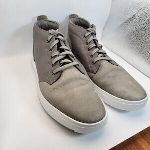 Timberland Men’s Gray Canvas Chukka Sneakers Size 10 A1SES Casual Shoes